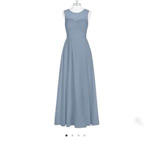 Azazie Justine Bridesmaid Dress in Dusty Blue